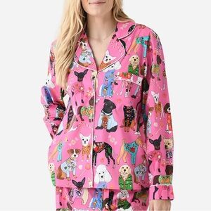 Karen Mabon Christmas Jumpers Dogs Long Sleeve Pajama Top